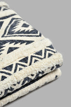Load image into Gallery viewer, Redtag-Beige/Blue-Textured-Tufted-Throw-With-Fringles-BED-PHANTASMAGORIA-2,-Colour:Blue,-Filter:Home-Bedroom,-HMW-BED-Throws,-New-In,-New-In-HMW-BED,-Non-Sale,-S22A,-Section:Homewares-Home-Bedroom-
