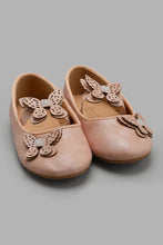 Load image into Gallery viewer, Redtag-Pale-Pink-Butterfly-Trim-Ballerina-Ballerinas-Infant-Girls-1 to 3 Years
