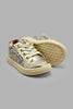 Redtag-Gold-Leopard-Print-High-Top-Sneaker-Sneakers-Infant-Girls-1 to 3 Years