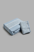 Load image into Gallery viewer, Redtag-Blue-2-Pieces-Duvet-Cover-Set-With-Lace-(Single-Size)-Duvet-Covers-Home-Bedroom-

