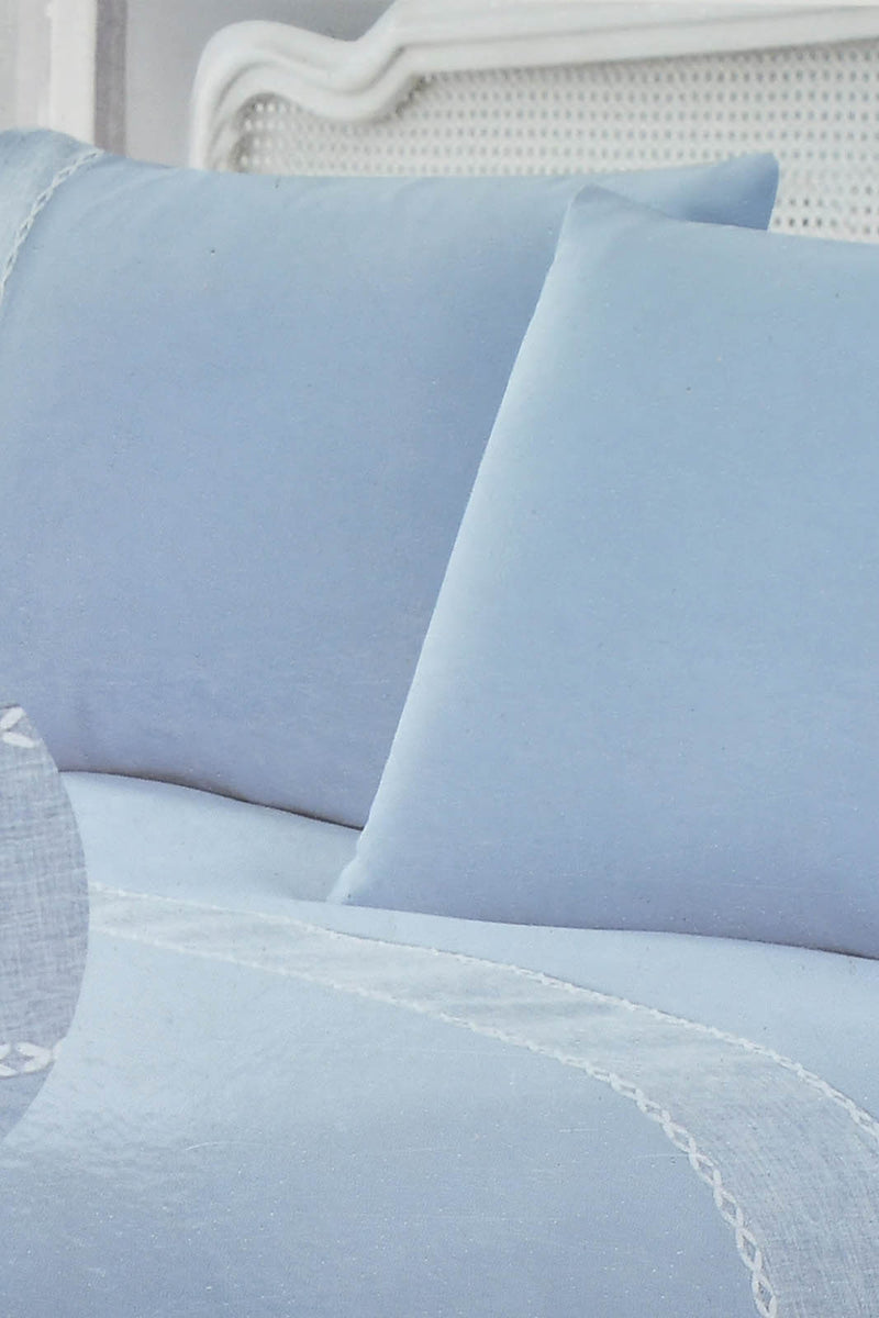 Redtag-Blue-3-Pieces-Duvet-Cover-Set-With-Lace-(Double-Size)-Duvet-Covers-Home-Bedroom-