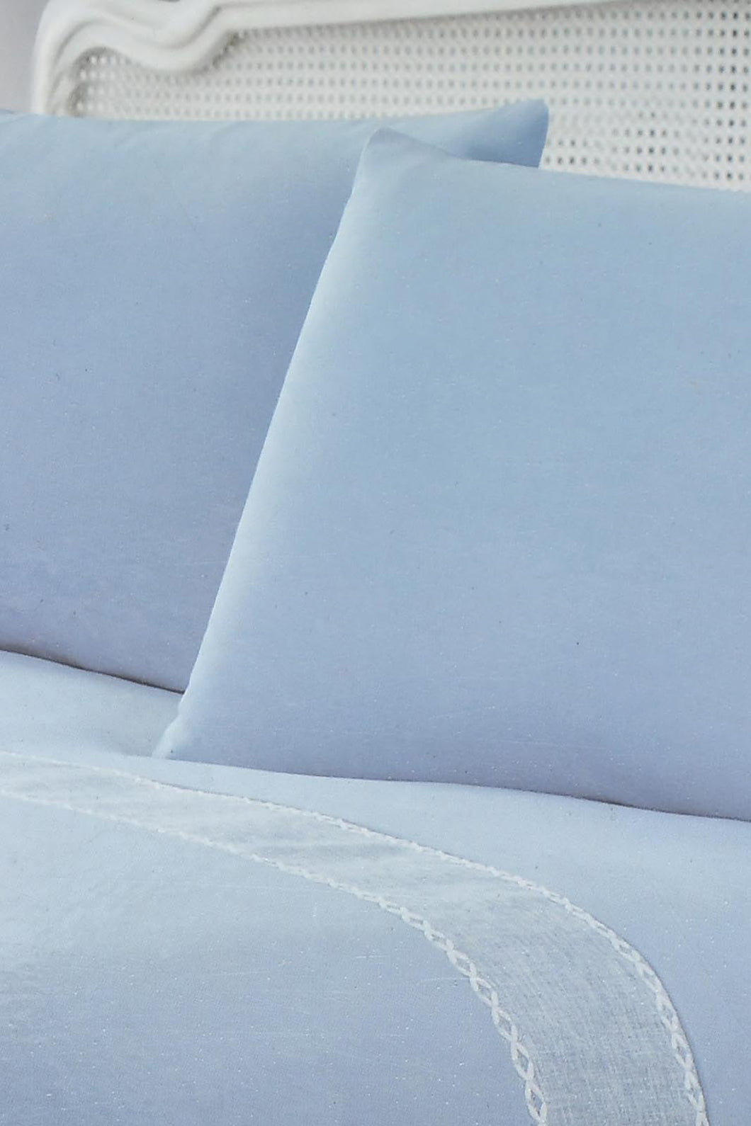 Redtag-Blue-3-Pieces-Duvet-Cover-Set-With-Lace(King-Size)-Duvet-Covers-Home-Bedroom-