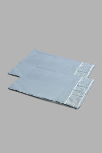 Redtag-Blue-3-Pieces-Duvet-Cover-Set-With-Lace(King-Size)-Duvet-Covers-Home-Bedroom-