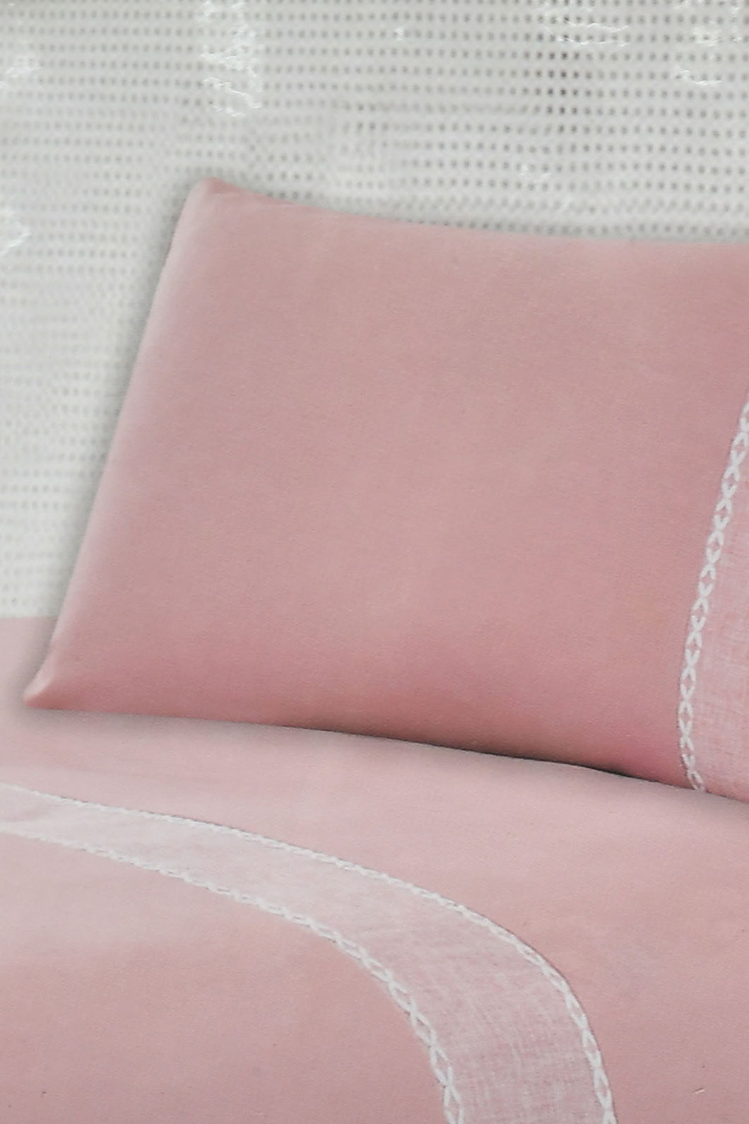 Redtag-Pink-2-Pieces-Duvet-Cover-Set-With-Lace-(Single-Size)-Duvet-Covers-Home-Bedroom-