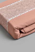 Load image into Gallery viewer, Redtag-Pink-2-Pieces-Duvet-Cover-Set-With-Lace-(Single-Size)-Duvet-Covers-Home-Bedroom-
