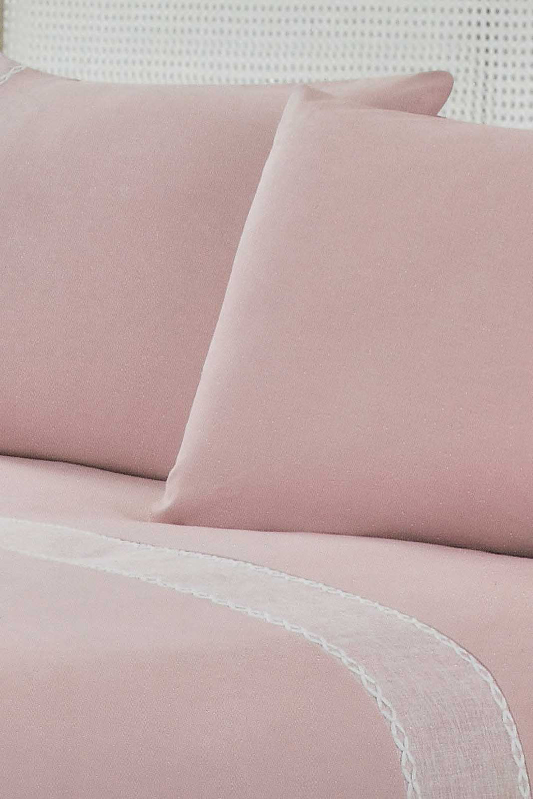 Redtag-Pink-3-Pieces-Duvet-Cover-Set-With-Lace(King-Size)-Duvet-Covers-Home-Bedroom-
