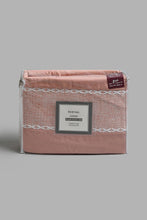 Load image into Gallery viewer, Redtag-Pink-3-Pieces-Duvet-Cover-Set-With-Lace(King-Size)-Duvet-Covers-Home-Bedroom-
