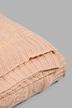 تنزيل الصورة على معرض الصور، Redtag-Pale-Knit/-Sherpa-Reversible-Throw-Throws-Home-Bedroom-
