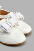 Redtag-White-Bow-Trim-Brogue-Colour:White,-Filter:Girls-Footwear-(1-to-3-Yrs),-ING-Casual-Shoes,-New-In,-New-In-ING-FOO,-Non-Sale,-S22A,-Section:Kidswear-Infant-Girls-1 to 3 Years