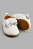 Redtag-White-Bow-Trim-Brogue-Colour:White,-Filter:Girls-Footwear-(1-to-3-Yrs),-ING-Casual-Shoes,-New-In,-New-In-ING-FOO,-Non-Sale,-S22A,-Section:Kidswear-Infant-Girls-1 to 3 Years