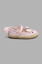 Load image into Gallery viewer, Redtag-Pale-Pink-Bunny-Espadrilles-Colour:Pink,-Filter:Girls-Footwear-(1-to-3-Yrs),-ING-Casual-Shoes,-New-In,-New-In-ING-FOO,-Non-Sale,-S22A,-Section:Kidswear-Infant-Girls-1 to 3 Years
