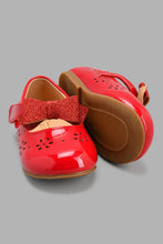 Load image into Gallery viewer, Redtag-Red-Bow-Trim-Ballerina-Ballerinas-Infant-Girls-1 to 3 Years
