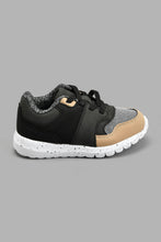 Load image into Gallery viewer, Redtag-Black-Polka-Dot-Sole-Trainer-Colour:Black,-Filter:Boys-Footwear-(1-to-3-Yrs),-INB-Casual-Shoes,-New-In,-New-In-INB-FOO,-Non-Sale,-S22A,-Section:Kidswear-Infant-Boys-1 to 3 Years
