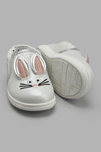 Load image into Gallery viewer, Redtag-White-Bunny-Plimsolls-Plimsolls-Infant-Girls-1 to 3 Years
