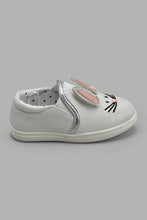 Load image into Gallery viewer, Redtag-White-Bunny-Plimsolls-Plimsolls-Infant-Girls-1 to 3 Years
