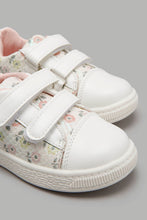 Load image into Gallery viewer, White Floral Print Sneaker
