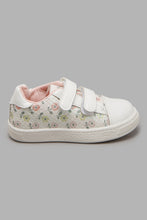 Load image into Gallery viewer, White Floral Print Sneaker
