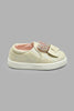 Redtag-Cream-Bunny-Trim-Plimsolls-Colour:Cream,-Filter:Girls-Footwear-(1-to-3-Yrs),-ING-Casual-Shoes,-New-In,-New-In-ING-FOO,-Non-Sale,-S22A,-Section:Kidswear-Infant-Girls-1 to 3 Years