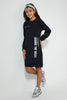 Redtag-Black-Slogan-Sweatshirt-Dress-Dresses-Senior-Girls-9 to 14 Years