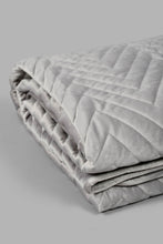 تنزيل الصورة على معرض الصور، Redtag-Grey-Velvet-2-Piece-Quilt-With-Geometric-Embroidery-(Single-Size)-Colour:Grey,-Filter:Home-Bedroom,-HMW-BED-Quilts,-New-In,-New-In-HMW-BED,-Non-Sale,-S22A,-Section:Homewares-Home-Bedroom-
