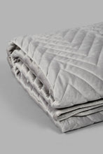 تنزيل الصورة على معرض الصور، Redtag-Grey-Velvet-3-Piece-Quilt-With-Geometric-Embroidery-(Double-Size)-Colour:Grey,-Filter:Home-Bedroom,-HMW-BED-Quilts,-New-In,-New-In-HMW-BED,-Non-Sale,-S22A,-Section:Homewares-Home-Bedroom-
