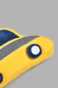 Redtag-Yellow-Car-Kids-Cushion-Kids-Cushions-Home-Bedroom-