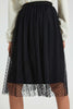 Redtag-Black-Tulle-Skirt-With-Flock-Skirts-Senior-Girls-9 to 14 Years