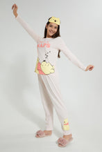 Load image into Gallery viewer, Redtag-Pink-Polka-Dots-Winne-The-Pooh-Pajama-Sets-Pyjama-Sets-Senior-Girls-9 to 14 Years
