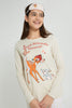 Redtag-Beige-Bambi-Pajama-Sets-Pyjama-Sets-Senior-Girls-9 to 14 Years