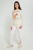 Redtag-Beige-Bambi-Pajama-Sets-Pyjama-Sets-Senior-Girls-9 to 14 Years