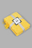 Redtag-Yellow/White-Texture-Throw-Throws-Home-Bedroom-