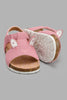Redtag-Pink-Bunny-Cork-Sandal-Sandals-Infant-Girls-1 to 3 Years