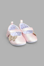 Load image into Gallery viewer, Redtag-Pale-Pink-Pram-Shoe-Colour:Pink,-Filter:Baby-Footwear-(0-to-18-Mths),-NBF-Casual-Shoes,-New-In,-New-In-NBF-FOO,-Non-Sale,-S22B,-Section:Kidswear-Baby-0 to 18 Months
