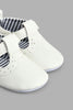 Redtag-White-Pram-Shoe-Colour:White,-Filter:Baby-Footwear-(0-to-18-Mths),-NBF-Casual-Shoes,-New-In,-New-In-NBF-FOO,-Non-Sale,-S22B,-Section:Kidswear-Baby-0 to 18 Months