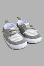 Load image into Gallery viewer, Redtag-Grey-Pram-Shoe-Colour:Grey,-Filter:Baby-Footwear-(0-to-18-Mths),-NBF-Casual-Shoes,-New-In,-New-In-NBF-FOO,-Non-Sale,-S22B,-Section:Kidswear-Baby-0 to 18 Months
