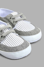 Load image into Gallery viewer, Redtag-Grey-Pram-Shoe-Colour:Grey,-Filter:Baby-Footwear-(0-to-18-Mths),-NBF-Casual-Shoes,-New-In,-New-In-NBF-FOO,-Non-Sale,-S22B,-Section:Kidswear-Baby-0 to 18 Months
