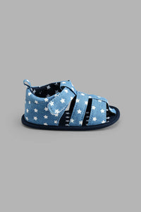 Redtag-Denim-Pram-Shoe-Colour:Denim,-Filter:Baby-Footwear-(0-to-18-Mths),-NBF-Casual-Shoes,-New-In,-New-In-NBF-FOO,-Non-Sale,-S22B,-Section:Kidswear-Baby-0 to 18 Months