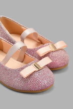 Load image into Gallery viewer, Redtag-Pink-Bow-Trim-Ballerina-Ballerinas-Infant-Girls-1 to 3 Years
