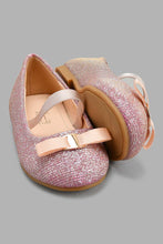 Load image into Gallery viewer, Redtag-Pink-Bow-Trim-Ballerina-Ballerinas-Infant-Girls-1 to 3 Years
