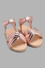 Load image into Gallery viewer, Redtag-Pink-Crossover-Strap-Sandal-Sandals-Infant-Girls-1 to 3 Years
