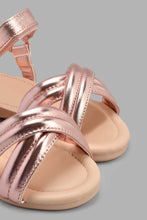 Load image into Gallery viewer, Redtag-Pink-Crossover-Strap-Sandal-Sandals-Infant-Girls-1 to 3 Years
