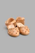 Load image into Gallery viewer, Redtag-Beige-Floral-Laser-Cut-Colour:Beige,-Filter:Girls-Footwear-(1-to-3-Yrs),-ING-Casual-Shoes,-New-In,-New-In-ING-FOO,-Non-Sale,-S22A,-Section:Kidswear-Infant-Girls-1 to 3 Years
