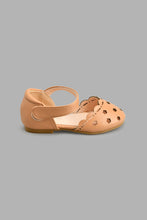 Load image into Gallery viewer, Redtag-Beige-Floral-Laser-Cut-Colour:Beige,-Filter:Girls-Footwear-(1-to-3-Yrs),-ING-Casual-Shoes,-New-In,-New-In-ING-FOO,-Non-Sale,-S22A,-Section:Kidswear-Infant-Girls-1 to 3 Years
