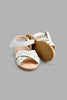 Redtag-White-Floral-Laser-Cut-Sandal-Colour:White,-Filter:Girls-Footwear-(1-to-3-Yrs),-ING-Casual-Shoes,-New-In,-New-In-ING-FOO,-Non-Sale,-S22A,-Section:Kidswear-Infant-Girls-1 to 3 Years