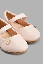 Load image into Gallery viewer, Redtag-Pale-Pink-Heart-Laser-Cut-Ballerina-Ballerinas-Infant-Girls-1 to 3 Years
