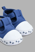 Load image into Gallery viewer, Redtag-Denim-Pram-Shoe-Pumps-Baby-0 to 18 Months
