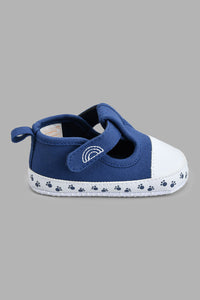 Redtag-Denim-Pram-Shoe-Pumps-Baby-0 to 18 Months