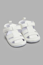 Load image into Gallery viewer, Redtag-White-Pram-Shoe-Pumps-Baby-0 to 18 Months
