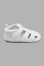 Load image into Gallery viewer, Redtag-White-Pram-Shoe-Pumps-Baby-0 to 18 Months
