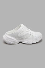 Load image into Gallery viewer, Redtag-White-Open-Back-Sneaker-Mule-Colour:White,-Filter:Women&#39;s-Footwear,-New-In,-New-In-Women-FOO,-Non-Sale,-S22A,-Section:Women,-Women-Trainers-Women&#39;s-
